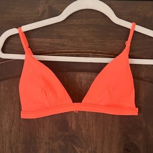 Mason ribbed Elle orangecicle bikini top REVERSIBLE